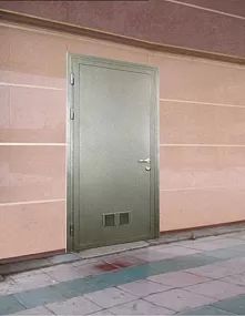 Огнеупорная дверь EI 60 внешняя в ТЦ