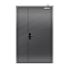 Противопожарная дверь со скрытыми петлями EI 30 глухая полуторная